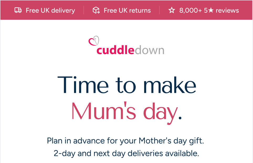 Time to make Mum's day.