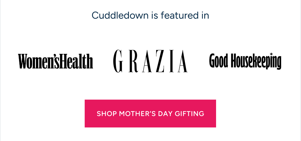 Cuddledown is featured in magazines