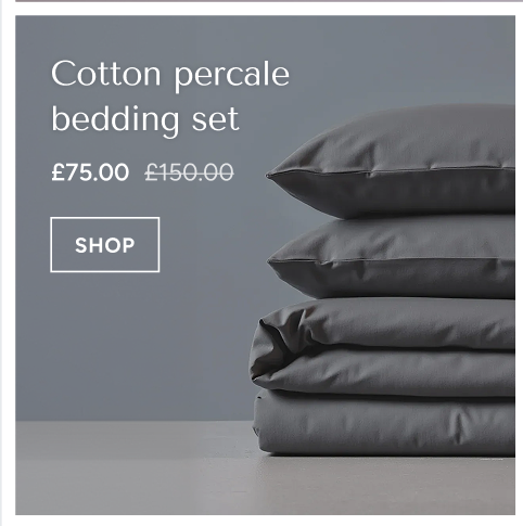 Cotton percale  bedding set