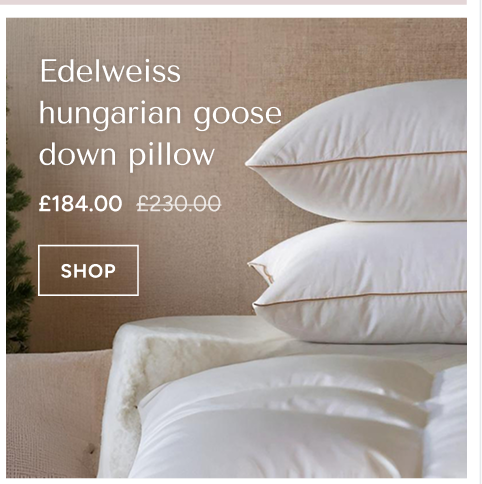 Edelweiss  hungarian goose  down pillow