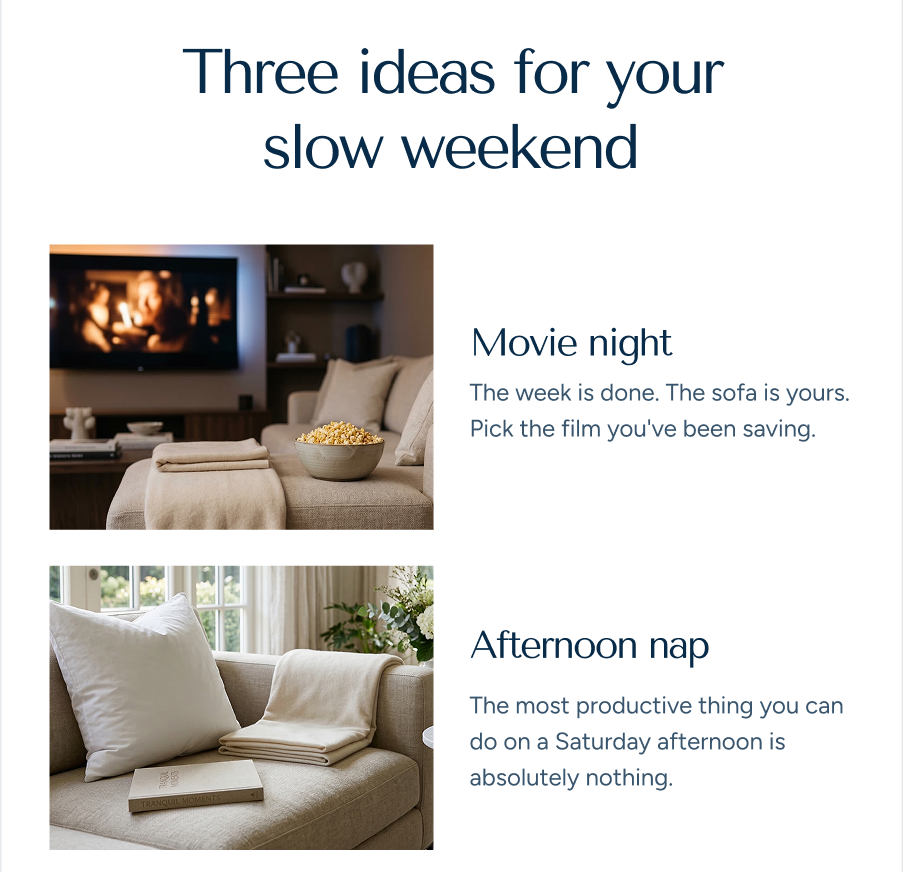 couch with popcorn and tv for a movie night