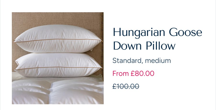 hungarian goose down pillow